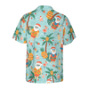 Pineapple With Santa Claus On Sea Beach Hawaiian Shirt - Hyperfavor
