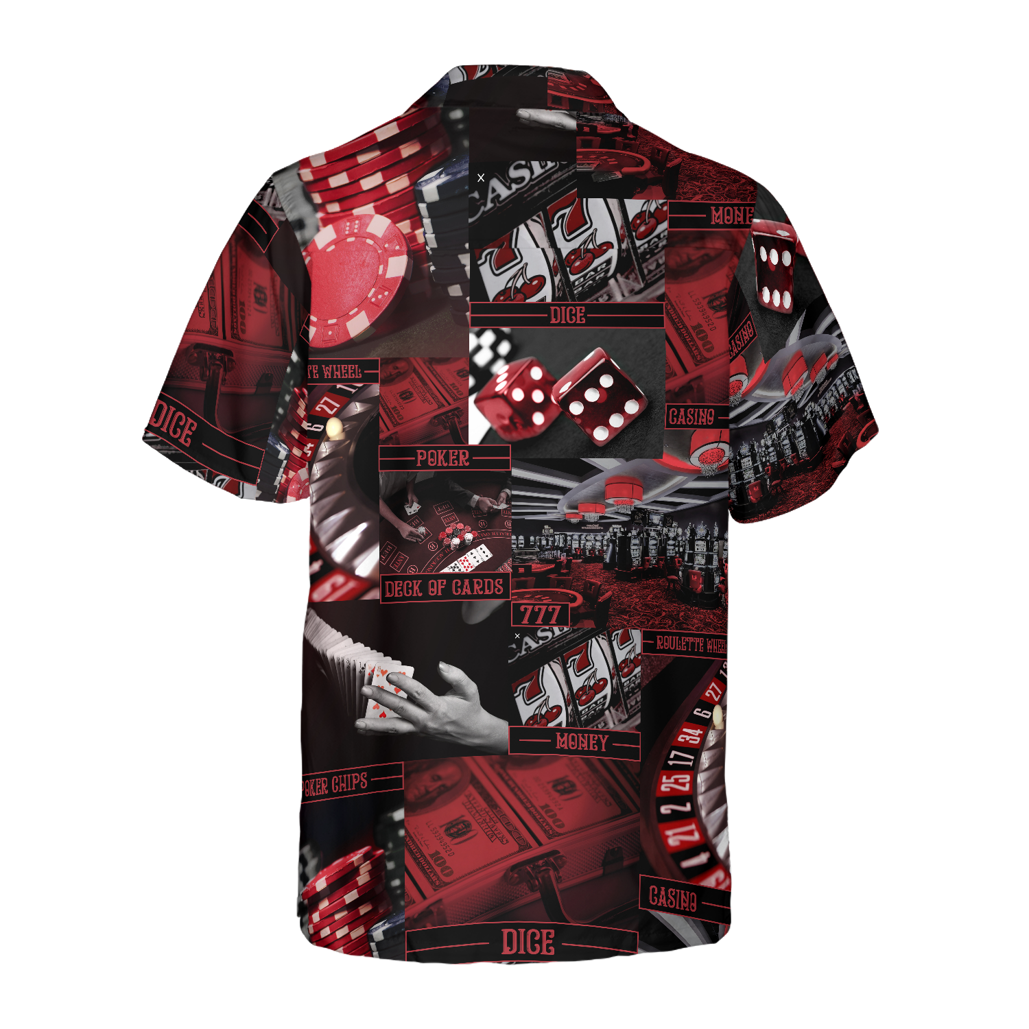 Gambling Pattern Hawaiian Shirt - Hyperfavor