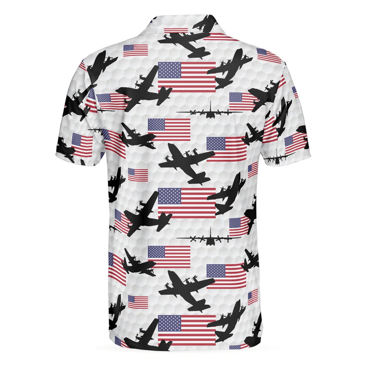 Golf Airplane Pattern Polo Shirt - Hyperfavor