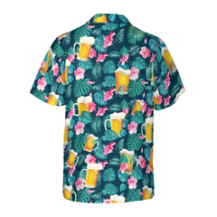 Drink Beer Alcohol Tropical Hawaiian Shirt - Hyperfavor