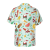 Hyperfavor Santa Surfing 2 Pattern Hawaiian shirt, Christmas Shirts Short Sleeve Button Down Shirt For Men And Women - Hyperfavor