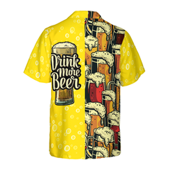 Drink More Beer Hawaiian Shirt - Hyperfavor