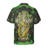 The Celtic Cross Harp Irish Skull Leprechaun Hawaiian Shirt - Hyperfavor