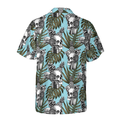 Skull Gift Pine Apple Cone Tropical Hawaiian Shirt - Hyperfavor