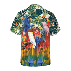 Tropical Parrot Birds Hawaiian Shirt - Hyperfavor