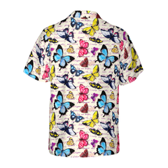 Vintage Exotic Butterflies Hawaiian Shirt - Hyperfavor