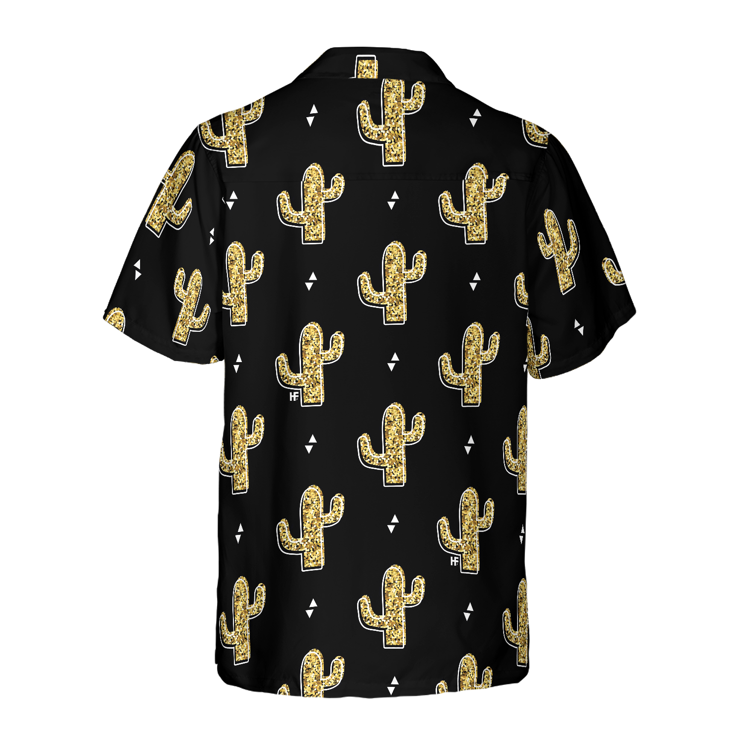 Golden Cactuses Hawaiian Shirt - Hyperfavor