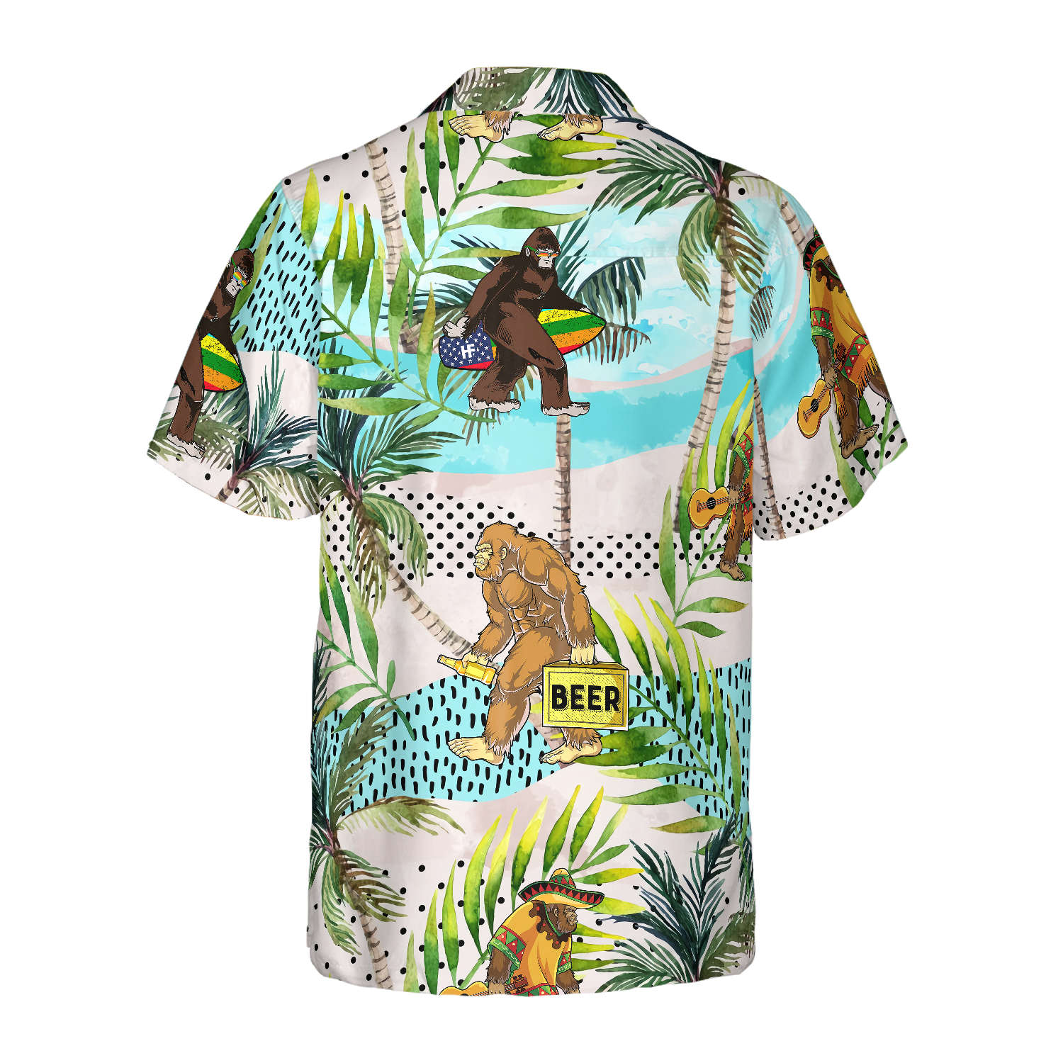 TROPICAL BIGFOOT SUMMER Hawaiian Shirt - Hyperfavor