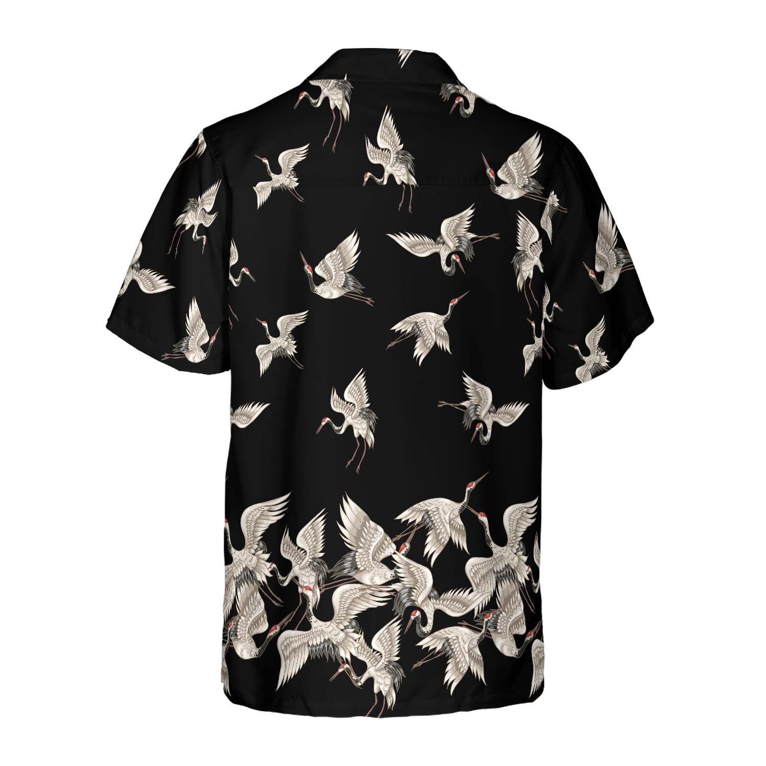 Oriental Red-headed Crane Hawaiian Shirt - Hyperfavor