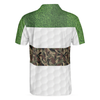 Golf In Green And Camouflage Pattern Golf Polo Shirt, Cool Golf Shirt For Men, Best Gift For Golfers - Hyperfavor