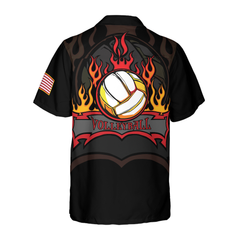 Volleyball Flame Hawaiian Shirt - Hyperfavor