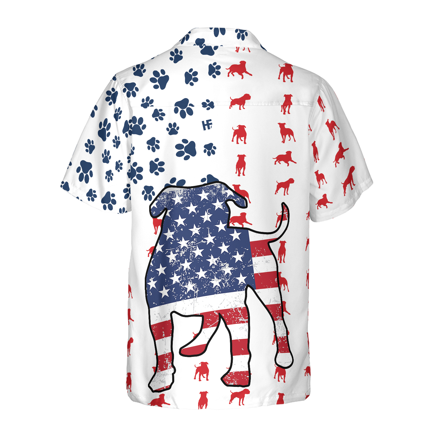 Bulldogs American Flag Hawaiian Shirt - Hyperfavor