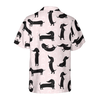 Dachshund Silhouette Pattern Hawaiian Shirt - Hyperfavor