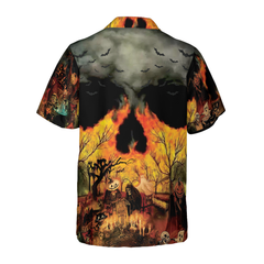 Party At Halloween Night Hawaiian Shirt - Hyperfavor