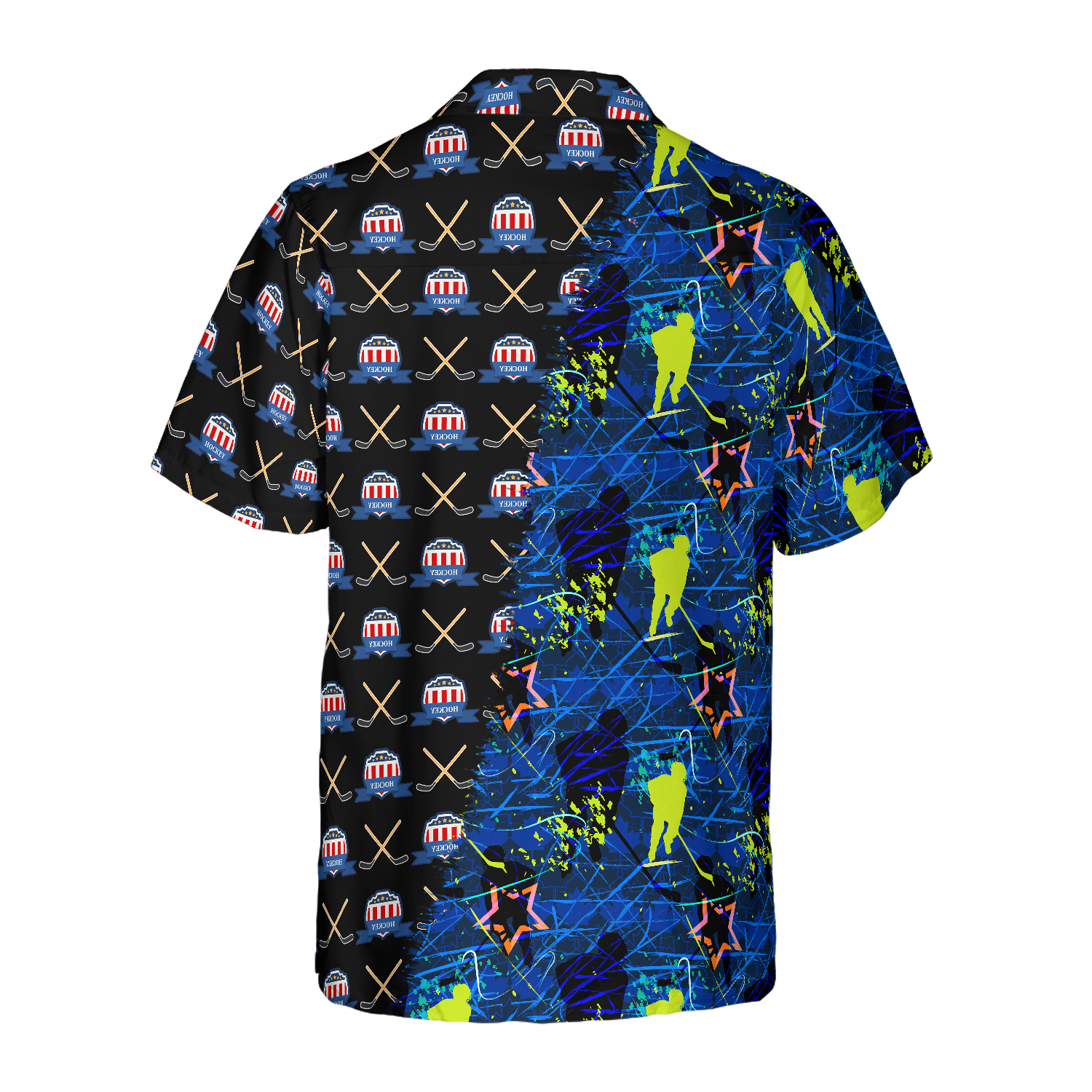 Hockey Sticks Pattern Custom Hawaiian Shirt - Hyperfavor