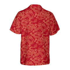 Oriental Dragon Red Hawaiian Shirt - Hyperfavor