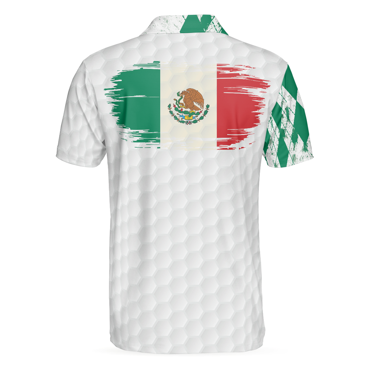 Mexico Skull Golf Polo Shirt, Green Argyle Pattern Polo Shirt Design, Basic Golfing Shirt For Golfers - Hyperfavor