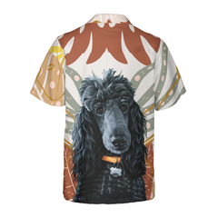 Black Poodle & The Brown Leaves Poodle Hawaiian Shirt, Best Dog Shirt For Men And Women - Hyperfavor