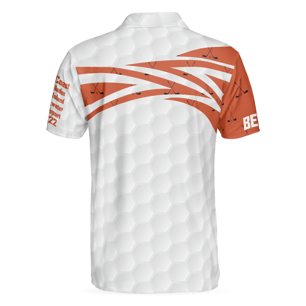 5 Five & V Orange Golf Polo Shirt - Hyperfavor