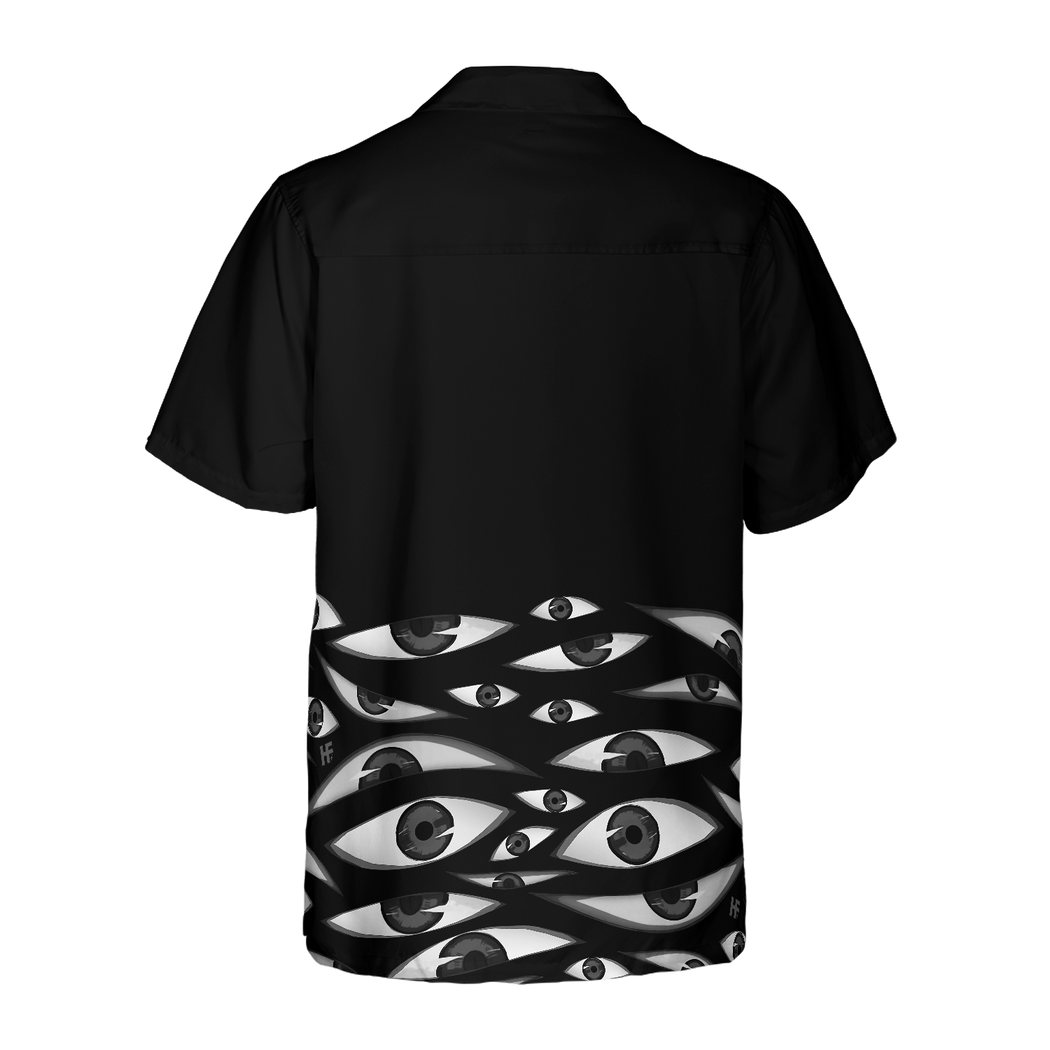 Seamless Eyes Goth Hawaiian Shirt - Hyperfavor