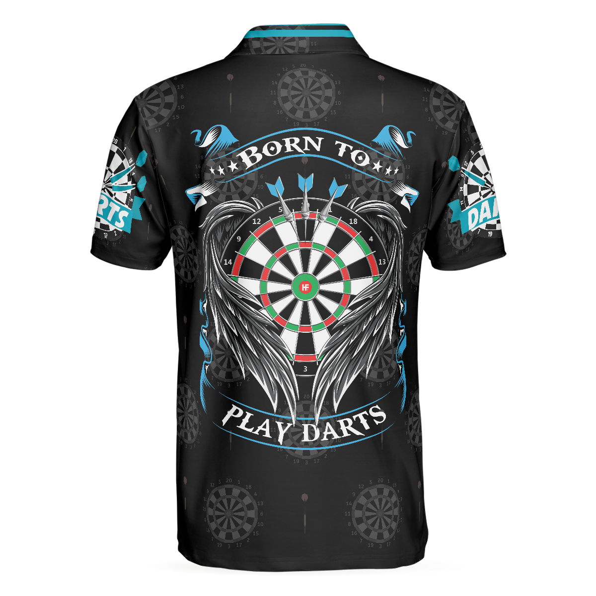 Born To Play Darts Shirt For Men Polo Shirt, Black Darts Shirt, Top Gift Idea For Male Darts Players - Hyperfavor