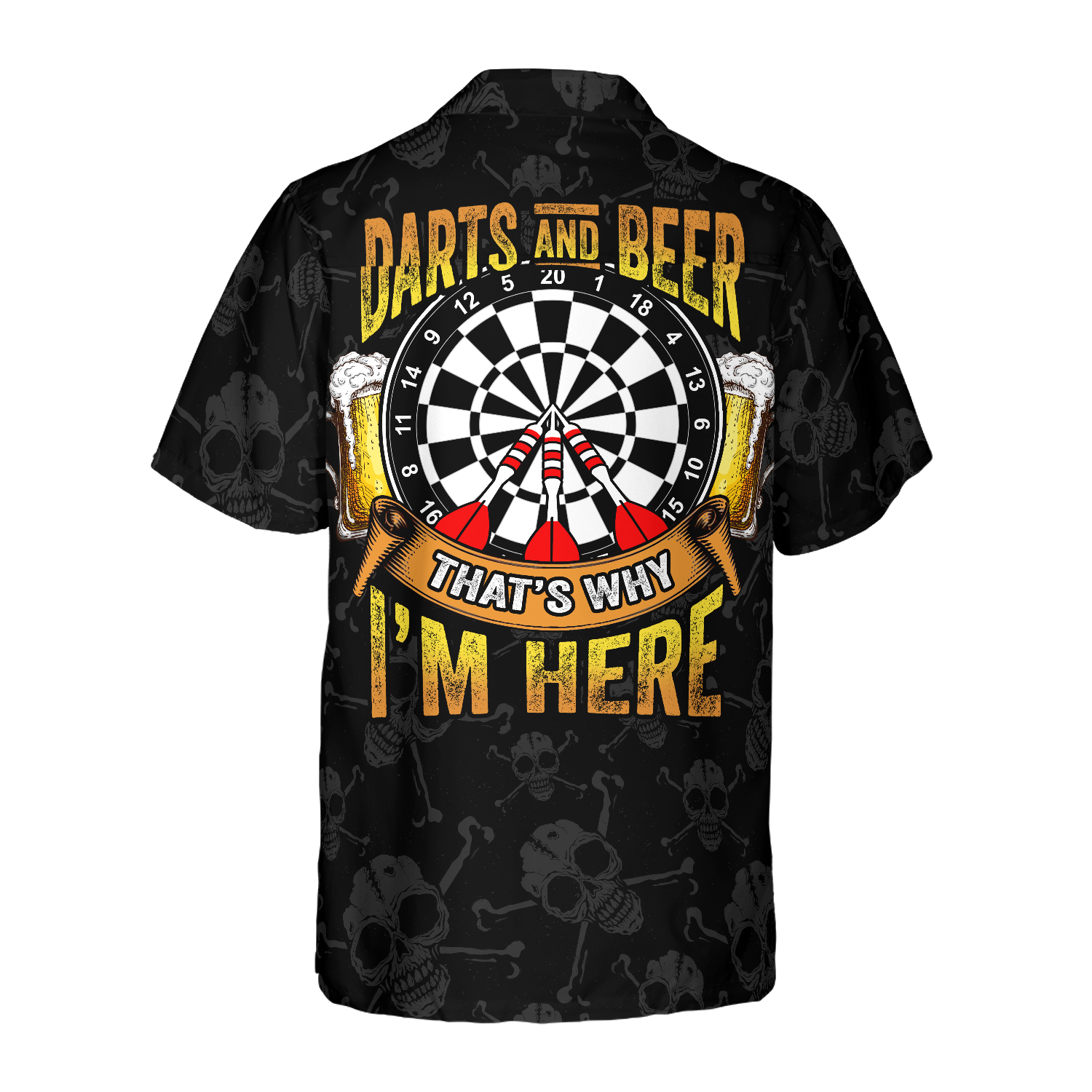 Darts And Beer Hawaiian Shirt, Best Gift For Beer Lovers - Hyperfavor