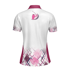 Leopard Mandala Pattern Thinning Layout Pink Girl Golf Short Sleeve Women Polo Shirt, Best Golf Shirt For Ladies - Hyperfavor