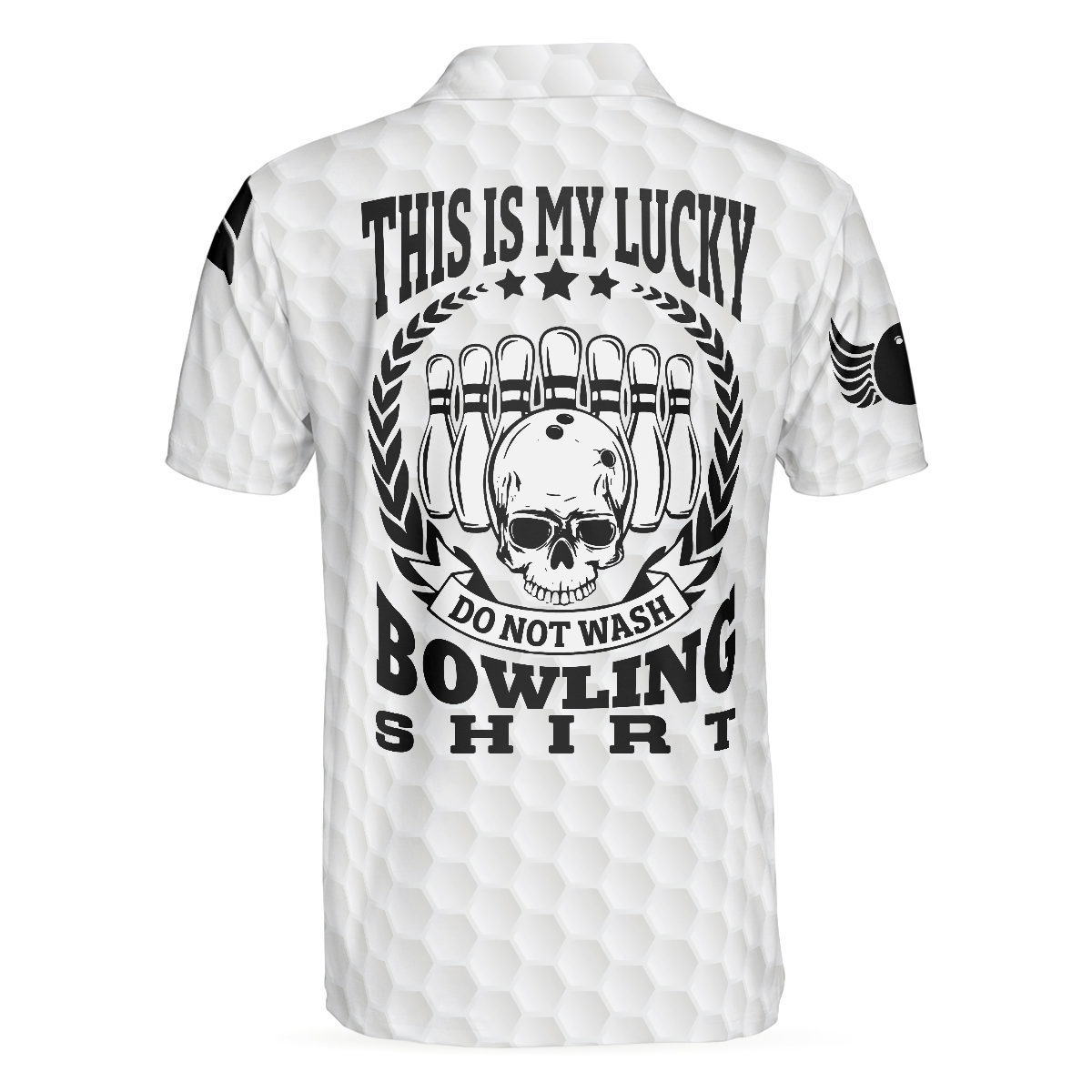 This Is My Lucky Do Not Wash Bowling Shirt Polo Shirt, Black And White Skull Golfing Shirt, Funny Sayings Shirt - Hyperfavor