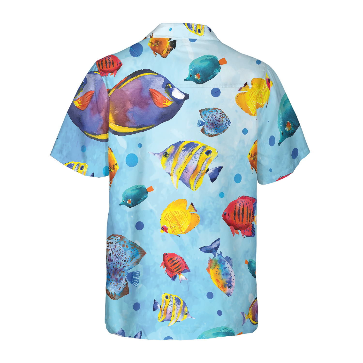 Fish Water Color Pattern v2 Hawaiian Shirt - Hyperfavor