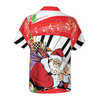 Hyperfavor Christmas Hawaiian Shirts, Santa Claus With Piano Background Shirt Short Sleeve, Christmas Shirt Idea Gift For Men And Women - Hyperfavor