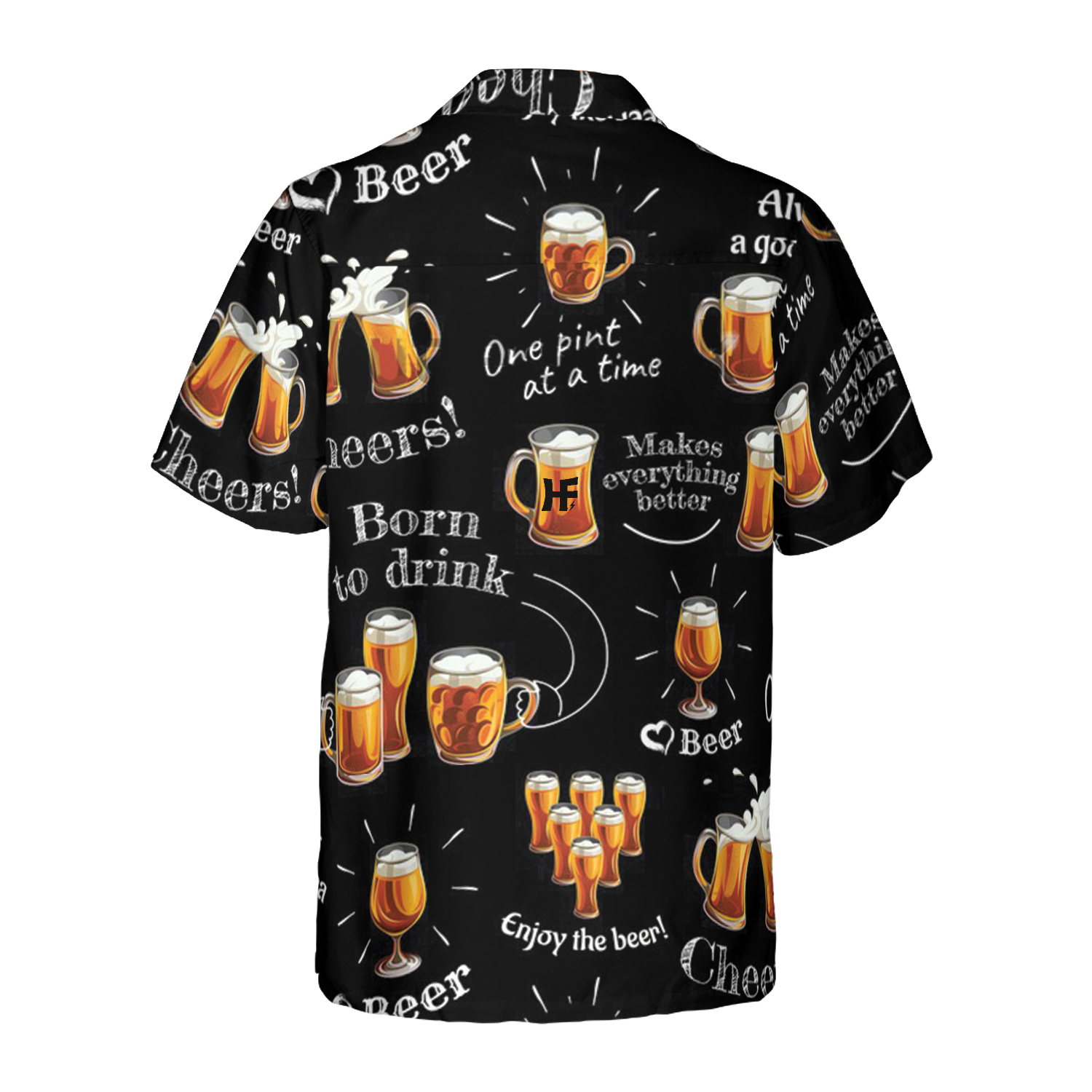 Beer Born To Drink Hawaiian Shirt - Hyperfavor