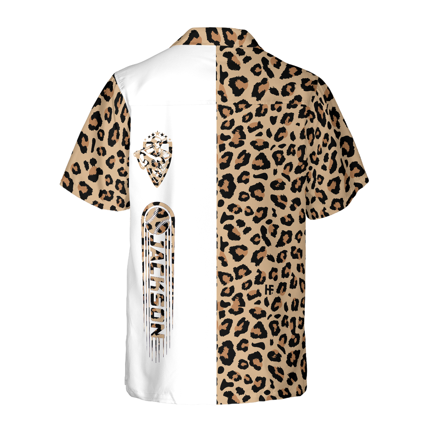 Personalized Baseball Seamless Seamless Leopard Custom Hawaiian Shirt - Hyperfavor