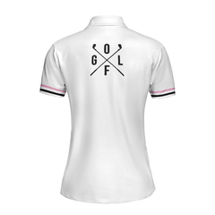 Golf Course Sketch Golf Short Sleeve Women Polo Shirt, Golf Shirt For Ladies, Gift For Female Golfers - Hyperfavor