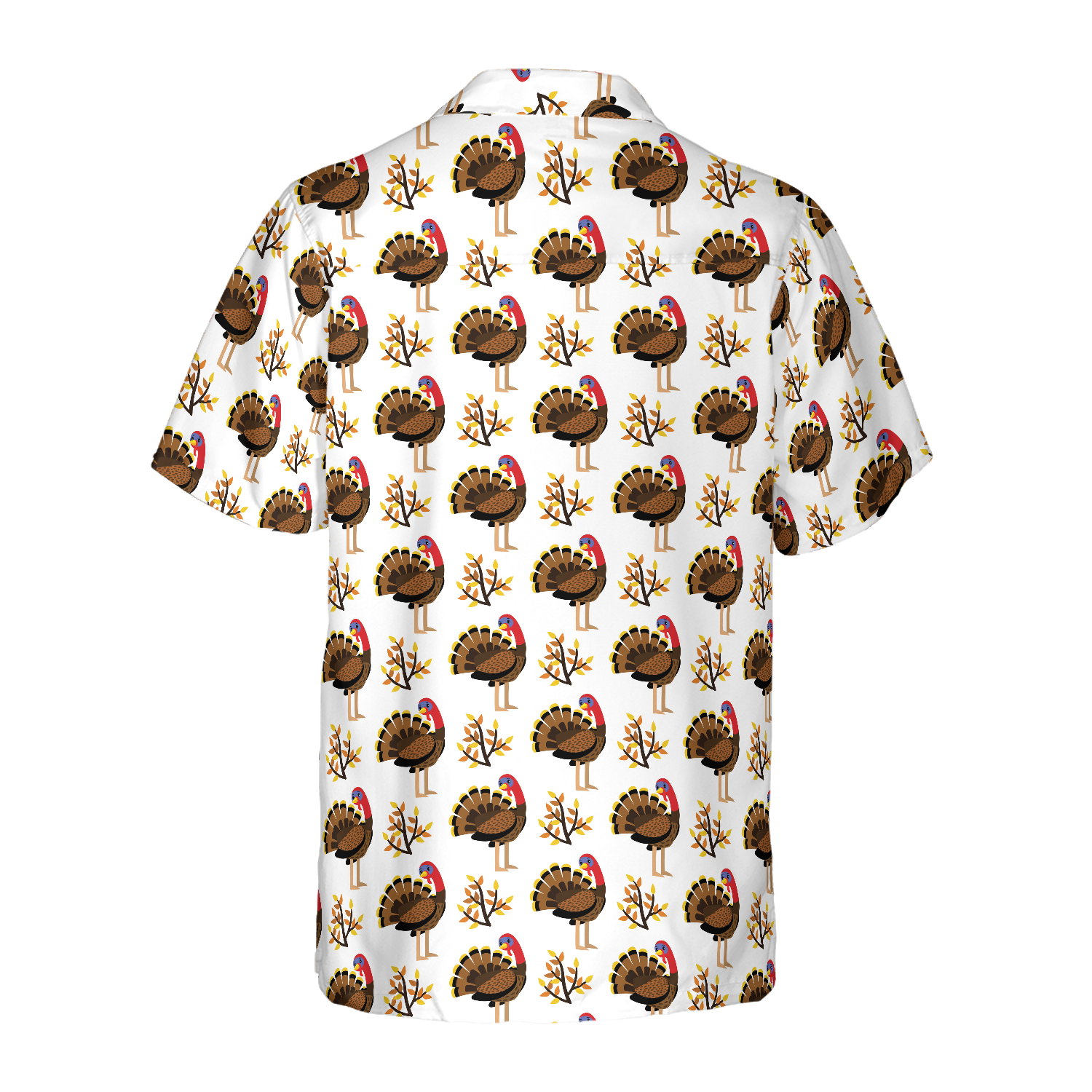 Autumn Cute Turkey Birds Hawaiian Shirt - Hyperfavor