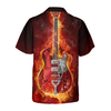 Live Hard Die Strong Burning Guitar Hawaiian Shirt - Hyperfavor