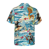 Surfing Bigfoot Aloha Vacation Bigfoot Hawaiian Shirt, Tropical Ocean Wave Vintage Bigfoot Shirt For Men - Hyperfavor