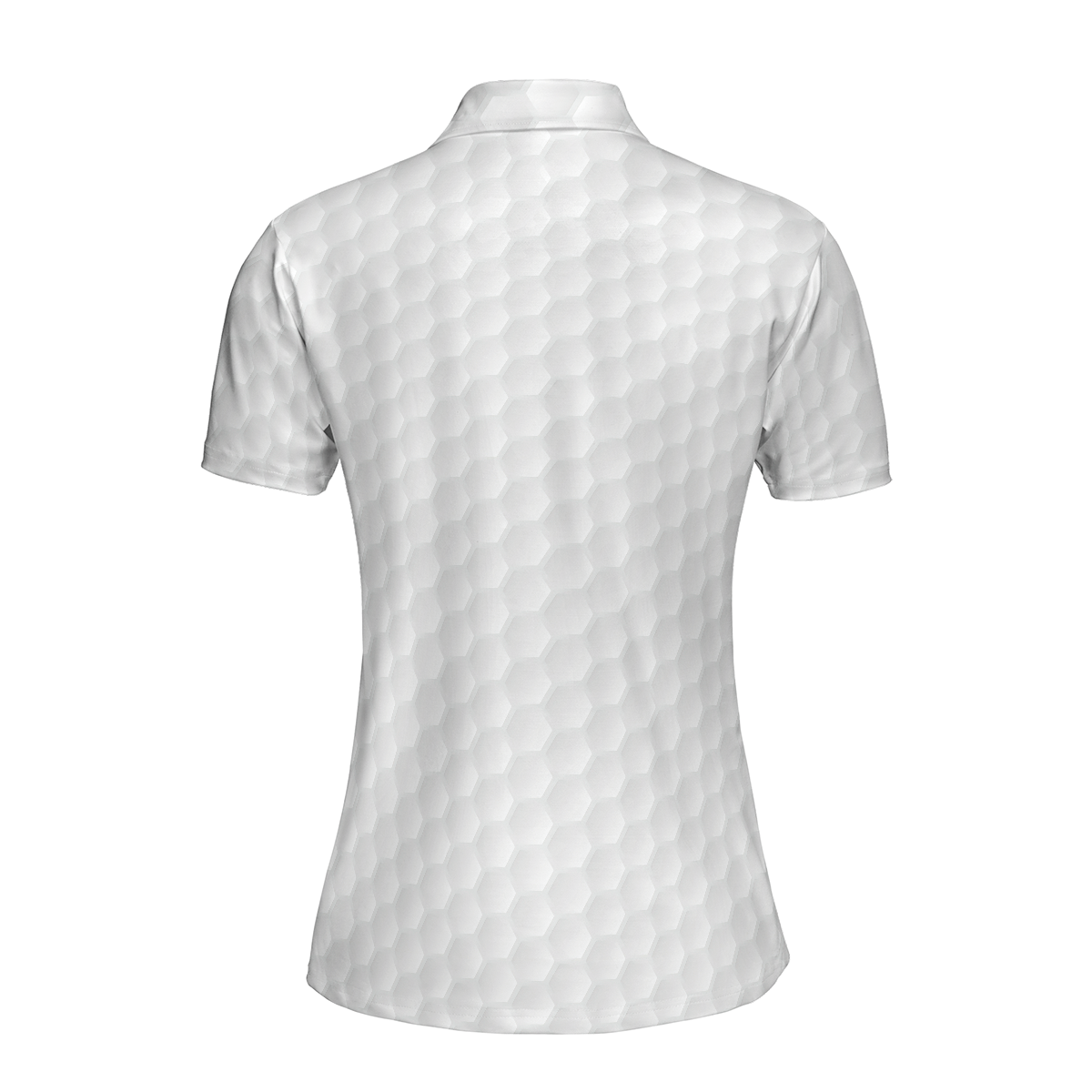 Golf Ball Texture With Skull Golf Short Sleeve Women Polo Shirt, Black And White Skull Golf Shirt For Ladies - Hyperfavor