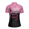 I'm A Classy Sassy Bowling Girl Black And Pink Bowling Short Sleeve Women Polo Shirt, Bowling Gift For Ladies - Hyperfavor