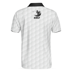 Just A Guy Who Loves Golf Polo Shirt, Black And White Golfing Shirt For Male, Basic Golf Shirt Design - Hyperfavor