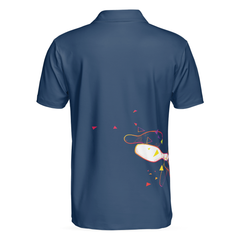 Bowling They see me Rollin’ They Hatin’ Short Sleeve Polo Shirt, Light Art Bowling Shirt for Men - Hyperfavor