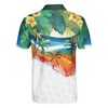 Golf Summer Tropical Beach Landscape Polo Shirt For Men - Hyperfavor