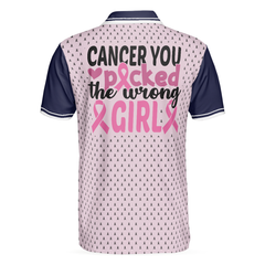 You Picked The Wrong Girl Breast Cancer Awareness Polo Shirt, Polo Shirts For Men And Women - Hyperfavor