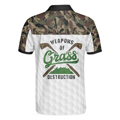 Weapon Of Grass Destruction Golf Polo Shirt, Smart Golf Shirt For Men - Hyperfavor