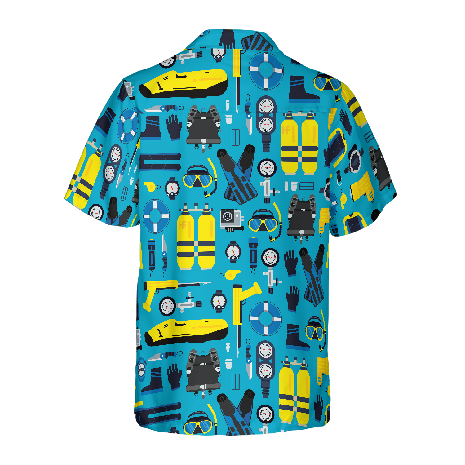 Scuba Diving Gear Hawaiian Shirt - Hyperfavor