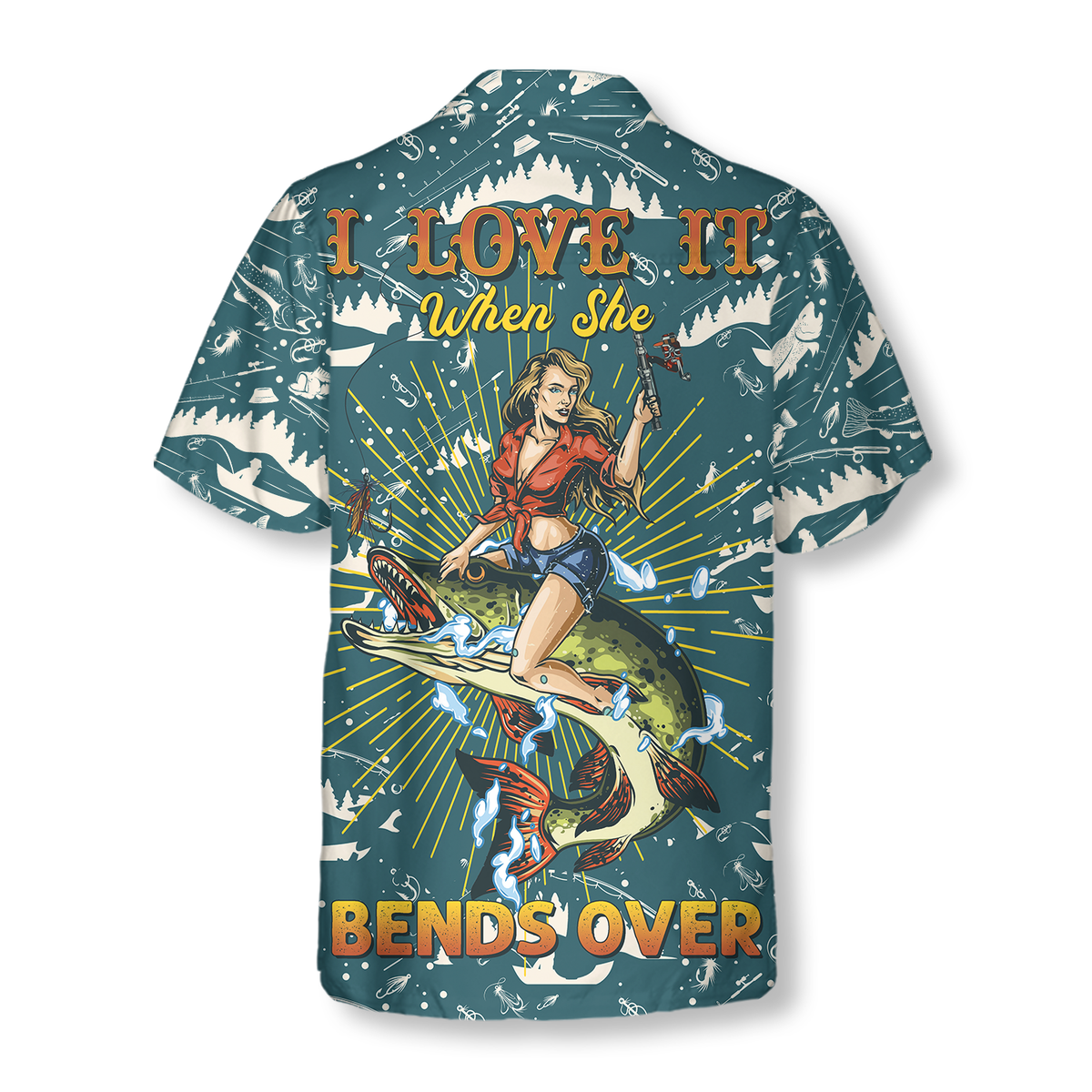 I Love It When She Bends Over Hawaiian Shirt - Hyperfavor