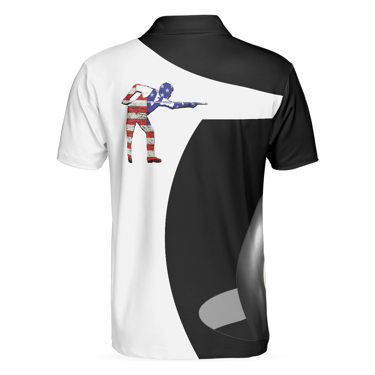 Billiard Shot American Flag Polo Shirt, Best Billiards Shirt For Patriotic Billiards Players, Eight Ball Shirt - Hyperfavor