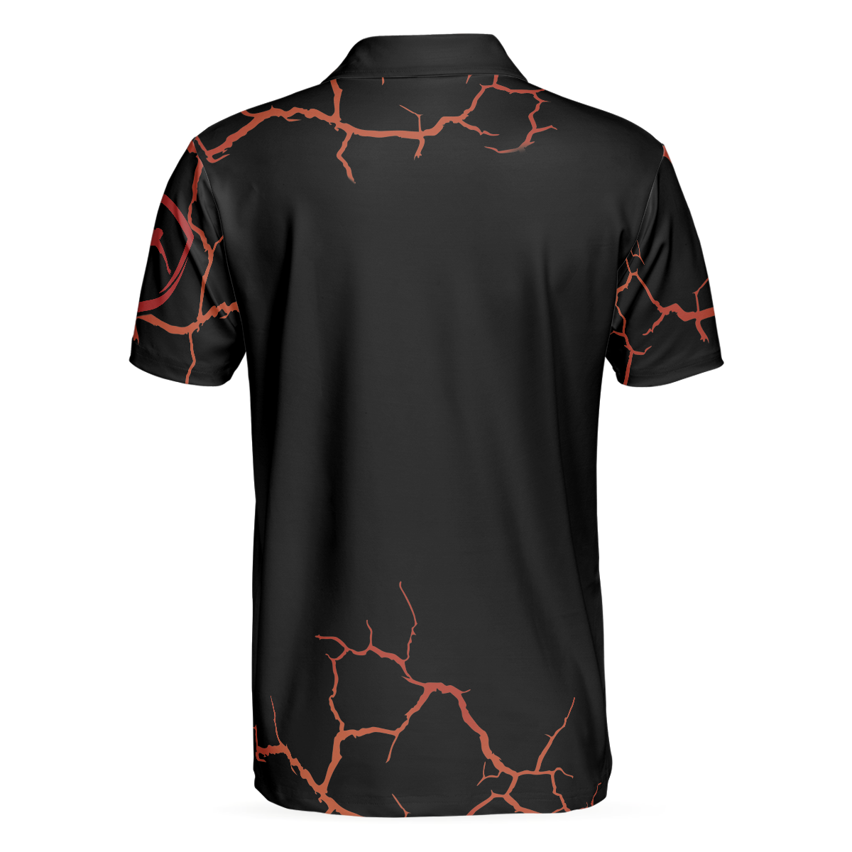 Red Thunder With Skull Polo Shirt - Hyperfavor