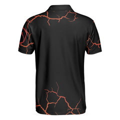 Red Thunder With Skull Polo Shirt - Hyperfavor