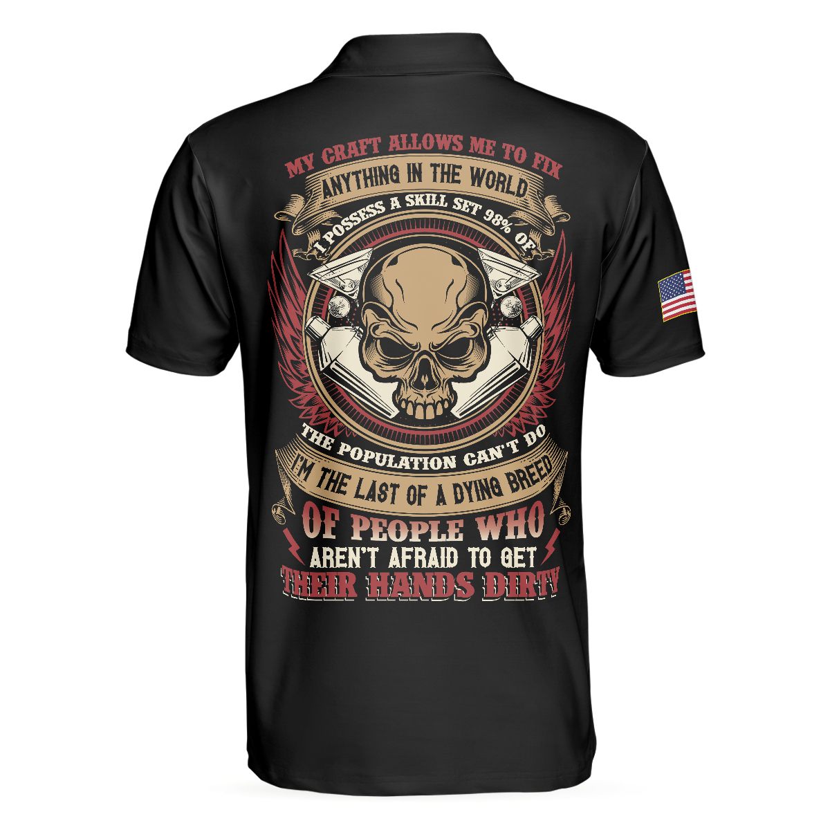 Bartender My Craft Allows Me To Fix Anything Polo Shirt, Ripped American Flag Polo Shirt, Best Bartender Shirt For Men - Hyperfavor