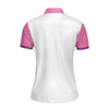 Classic Golf Lady White And Pink Golf Short Sleeve Women Polo Shirt, Golf Shirt For Girls - Hyperfavor